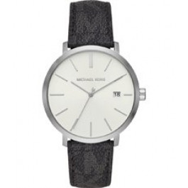 Watch strap Michael Kors MK8763 Leather Anthracite grey 20mm