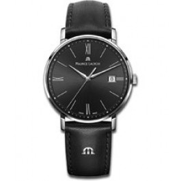 Watch strap Maurice Lacroix ML740-000047 Leather Black 20mm