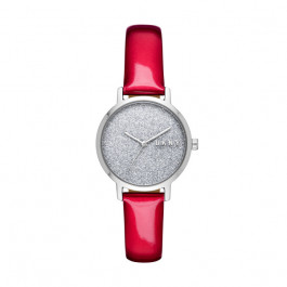 Watch strap DKNY NY2776 Leather Red 14mm