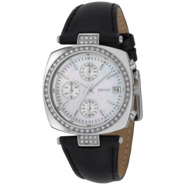 Watch strap DKNY NY4910 Leather Black 9mm