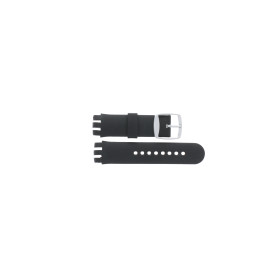 Watch strap Universal 246-SCBL Silicone Black 21mm