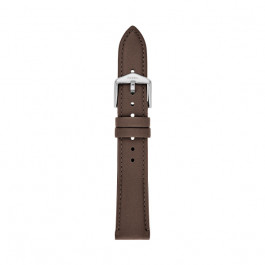 Watch strap Fossil S181341 Leather Brown 18mm
