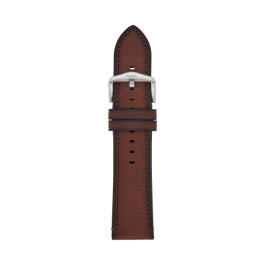 Watch strap Fossil S241097 Leather Brown 24mm