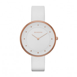 Watch strap Skagen SKW2291 Leather White