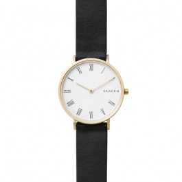 Skagen watch strap SKW2678 Leather Black 16mm