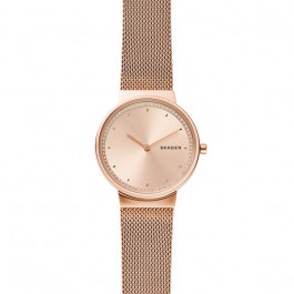 Watch strap Skagen SKW2751 Milanese Rosé 17mm