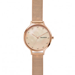 Watch strap Skagen SKW2773 Stainless steel Rosé 14mm