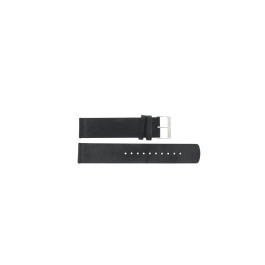 Watch strap Skagen SKW6471 Smooth leather Black 20mm