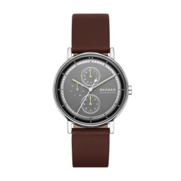 Watch strap Skagen SKW6941 Leather Brown 20mm