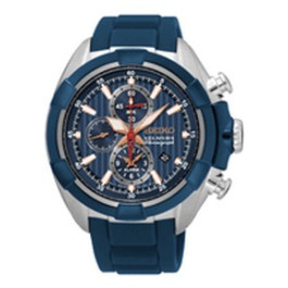 Watch strap Seiko 7T62-0LF0 / SNAF59P1 / R02L012J0 Rubber Blue 22mm