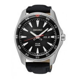 Watch strap Seiko SNE393P2 V158 0AY Leather 22mm