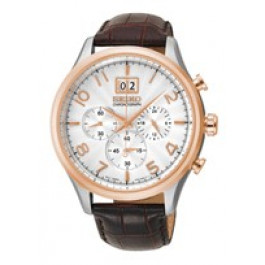 Watch strap Seiko SPC116P1 / 7T04-0AE0 Leather Brown 20mm