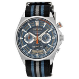 Watch strap Seiko SSB409P1.8T63-00T00 Nylon/perlon Bi-color 22mm