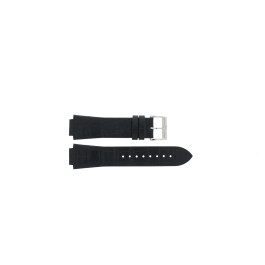Watch strap Tissot T1053091612600A / T600040833 Leather Black 15mm