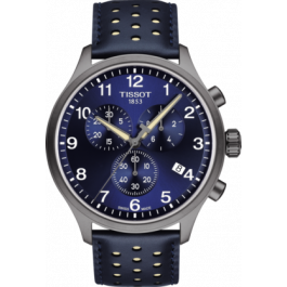 Watch strap Tissot T1166173604701 / T600044072 Leather Blue 22mm