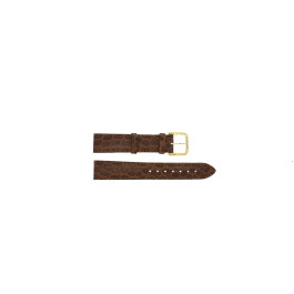 Watch strap Tissot T52541131A / T870.970.122 / T600013060 Croco leather Brown 18mm