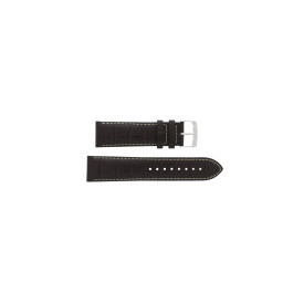 Watch strap Tissot S762-862 / T600013455 Croco leather Brown 22mm