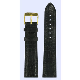 Watch strap Tissot T600019693 Crocodile skin Black 21mm