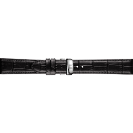 Watch strap Tissot TRADITION / T600042812 / J176 / T0634091605800A Leather Black 18mm
