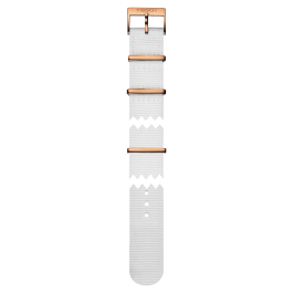 Watch strap Tissot T604036893 Nylon/perlon White 19mm