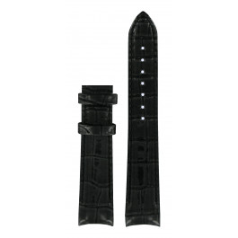 Watch strap Tissot T035.410.16.051.00 / T610031402 Leather Black 18mm