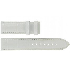 Watch strap Tissot T41645383A / T41.6.453.83 Leather White 19mm