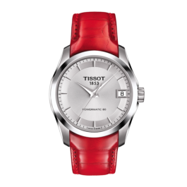 Watch strap Tissot T035207B / T0352071603101B / T610038034 Leather Red 18mm