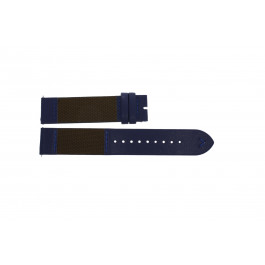 Watch strap Breil TW1736 Leather Blue 20mm