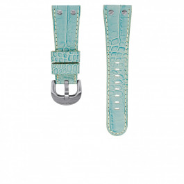 TW Steel watch strap TWB80 Leather Light blue 26mm + white stitching