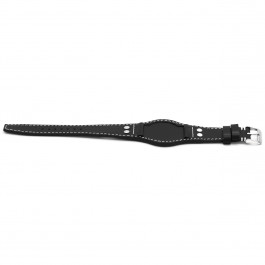 Watch strap Universal UH21 Leather Black 22mm