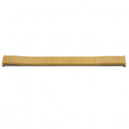 Watch strap Universal 392887 Steel Gold toned 16-18mm variabel