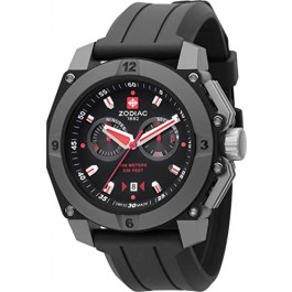 Watch strap Zodiac ZO6700 Rubber Black 24mm