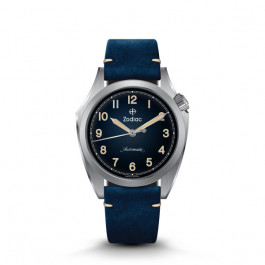 Watch strap Zodiac ZO9709 Leather Blue 20mm