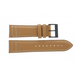 Watch strap Nautica A14633G Leather Cognac 24mm