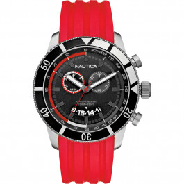Watch strap Nautica A17584G Rubber Red 24mm