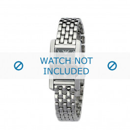 Armani watch strap AR-0116 Steel Silver 14mm 