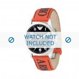 Armani watch strap AR-0515 Textil Orange 23mm 