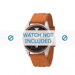 Armani watch strap AR-0561 Rubber Orange 23mm 