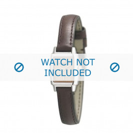 Armani watch strap AR-5507 Leather Dark brown 11mm 