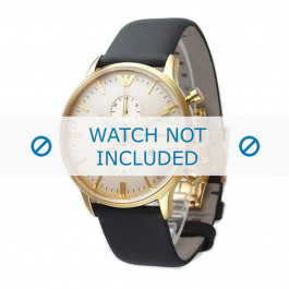 Watch strap Armani AR0386 Leather Grey 22mm