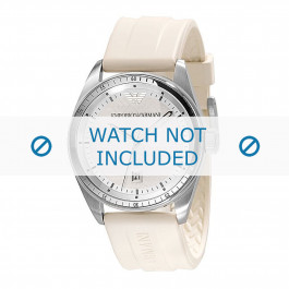 Armani watch strap AR0684 Silicone White 23mm