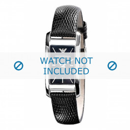 Armani watch strap AR0731 Leather Dark brown 14mm