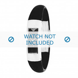 Armani watch strap AR1009 Silicone Black 14mm