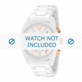 Armani watch strap AR1416 Ceramics White 22mm