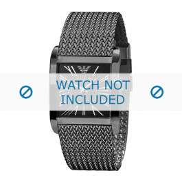 Armani watch strap AR2028 Metal Black 28mm
