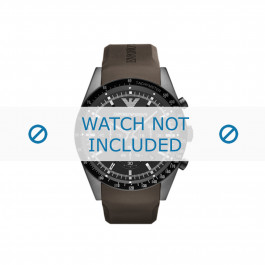 Armani watch strap AR5986 Silicone Brown 24mm