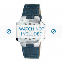 Breil watch strap 2519740846 Leather Blue + blue stitching