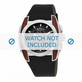 Watch strap Breil BW0506 Rubber Black 28mm