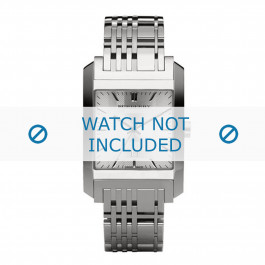 Burberry watch strap BU1567 Metal Silver
