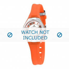 Calypso watch strap K5163-6 Rubber / plastic Orange